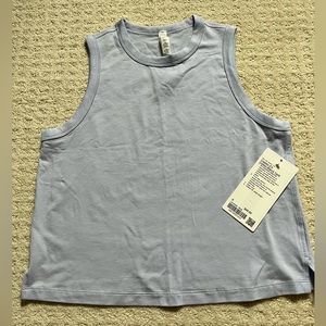 Lululemon classic-fit cotton-blend tank size 6 in pastel blue